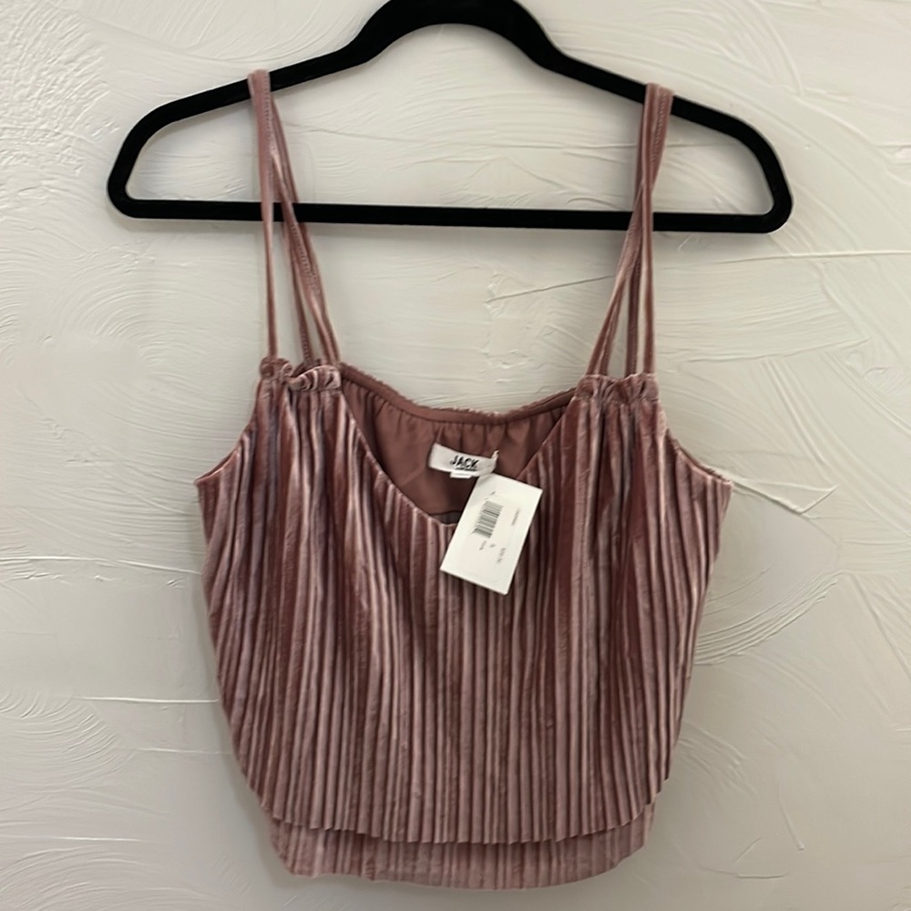 Pink Velvet Crop Top
